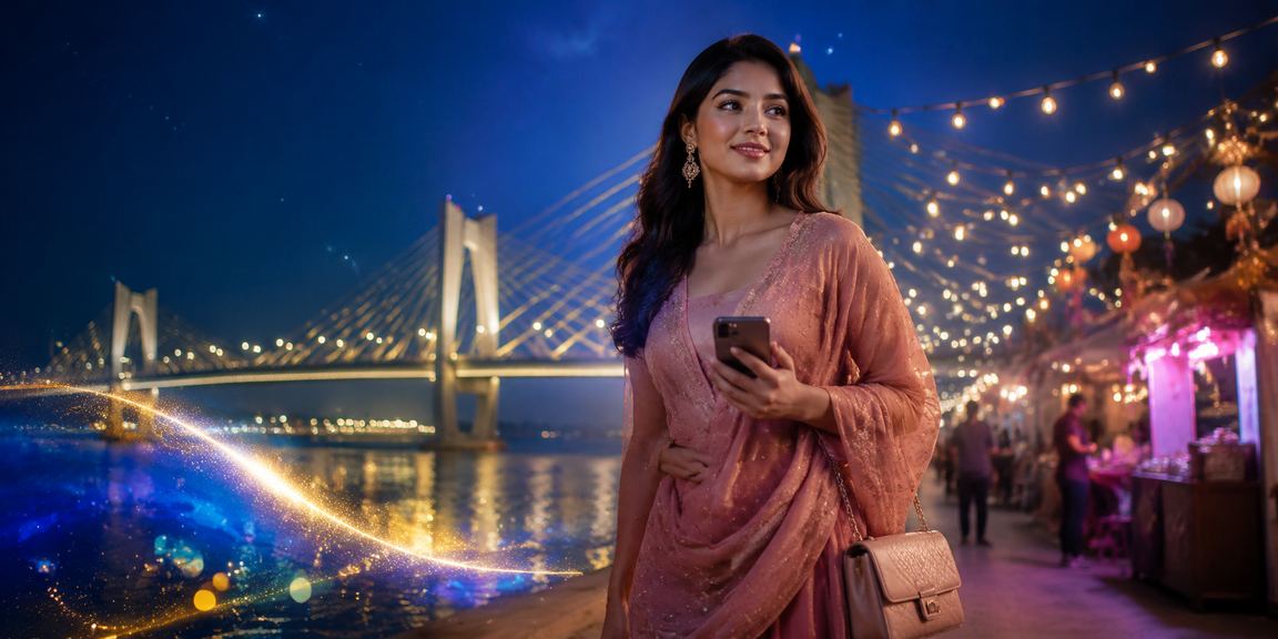 ময়মনসিংহে রাতের বাজারে মোবাইলে 1914 লগইন করছেন একজন ব্যবহারকারী